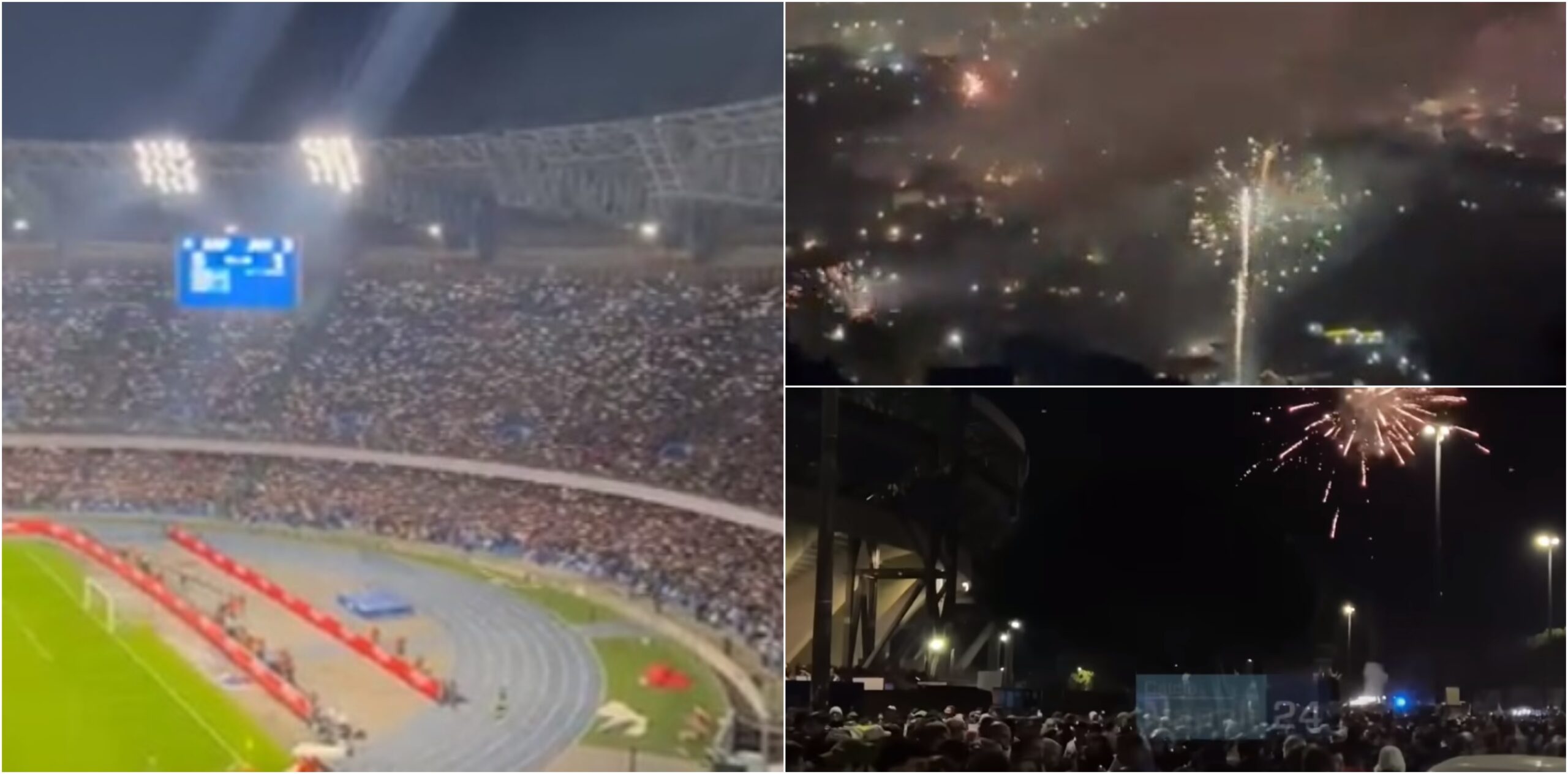 Stadionul Diego Armando Maradona, la meciul Napoli - Juventus