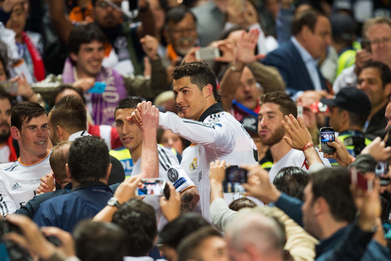 Cristiano Ronaldo, în tricoul lui Real Madrid