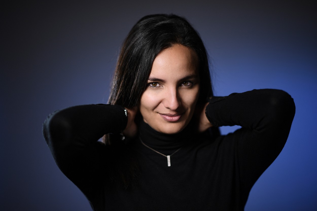Sonia Souid, one of the few women international footballers agent, poses during a photo session on March 03, 2019, in Paris.  Women sports agents are less of fifteen in France, out of the 400 sports agents identified in France.,Image: 418602132, License: Rights-managed, Restrictions: , Model Release: no