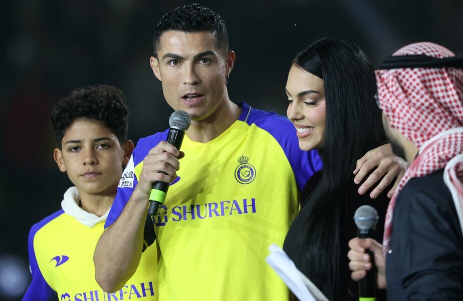 Cristiano Ronaldo, alături de familia sa pe teren