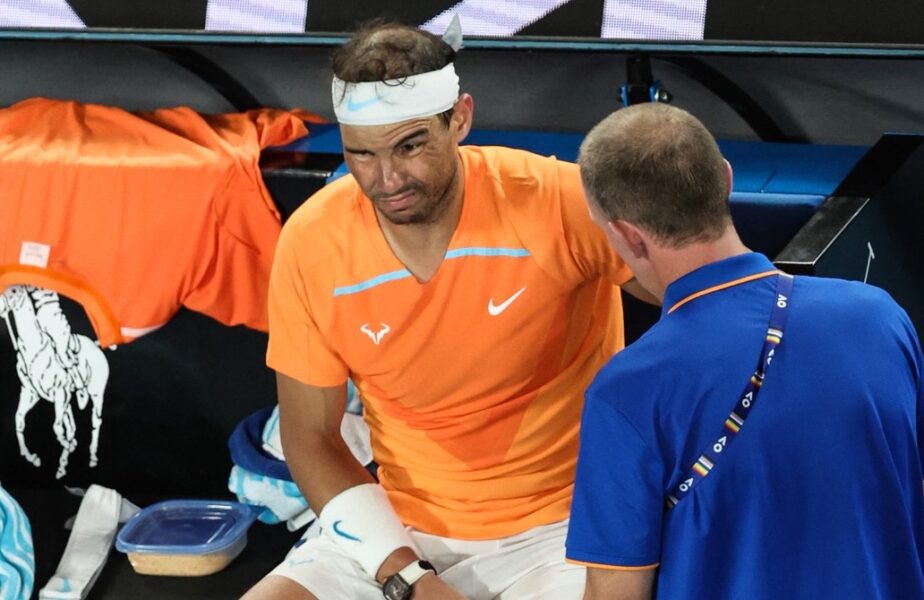 Rafael Nadal, OUT în turul 2 de la Australian Open! ”Matadorul” s-a accidentat. Soția lui Rafa a început să plângă