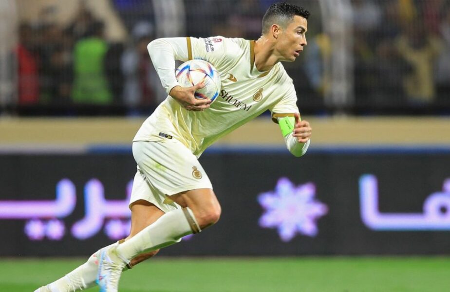 Reacția lui Cristiano Ronaldo după ce a înscris primul gol în tricoul lui Al-Nassr