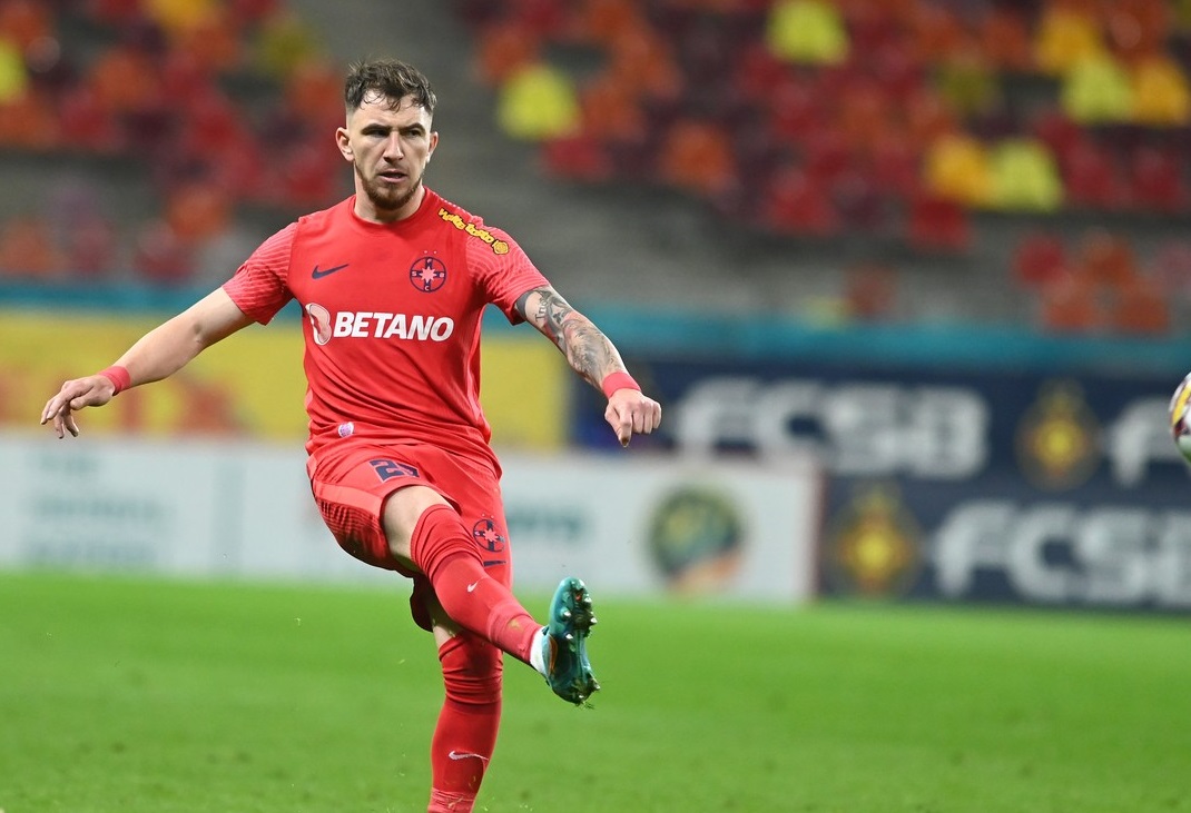 Deian Sorescu a marcat primul gol pentru FCSB, la câteva minute după ce a fost mutat pe poziţia pe care juca la Dinamo