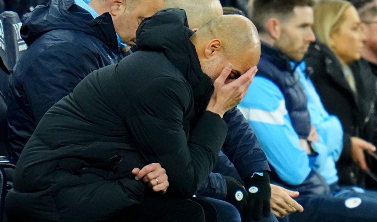 Pep Guardiola, cu nervii la pământ după o nouă înfrângere a lui Manchester City