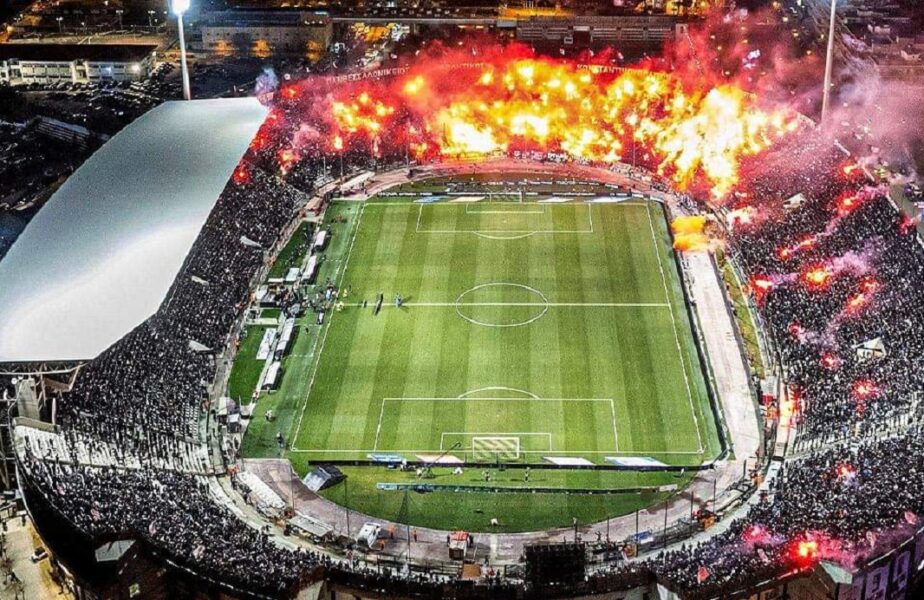 Scene uluitoare la derby-ul PAOK – Olympiakos 0-0! Fanii au „aprins” arena, sub privirile lui Răzvan Lucescu