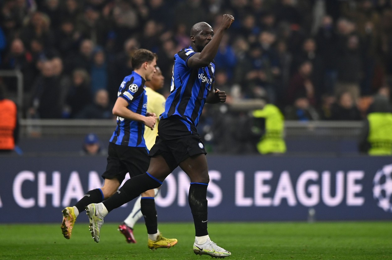 Romelu Lukaku fericit Inter - FC Porto 1-0