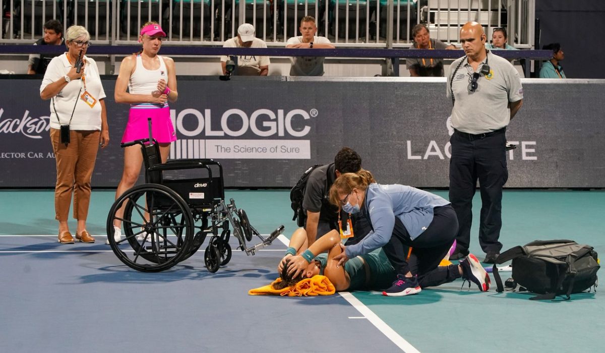 Bianca Andreescu a suferit o accidentare groaznică în „optimi” la Miami
