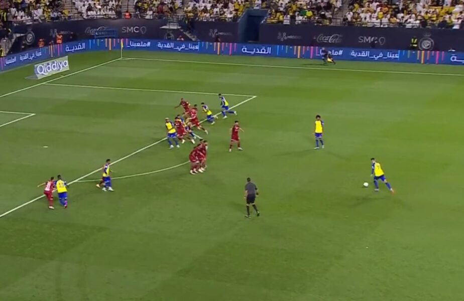 Cristiano Ronaldo a înscris un gol fabulos pentru Al-Nassr! Superstarul portughez a marcat din lovitură liberă, ca în vremurile bune