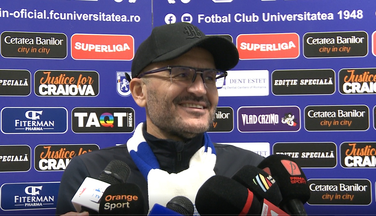 Adrian Mititelu exultă după ce FC U Craiova 1948 s-a apropiat la doar un punct de play-off: „L-am visat pe Hagi! E îngerul meu păzitor!