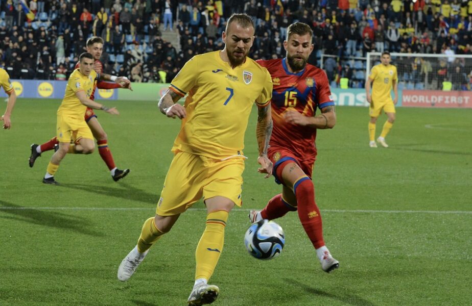 Denis Alibec, prima reacție după golul marcat în Andorra – România 0-2: „Dacă o ținem pe drumul acesta, vom fi la EURO”