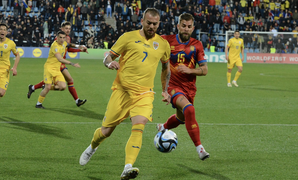 Denis Alibec, prima reacție după ce a marcat în Andorra - România 2-0