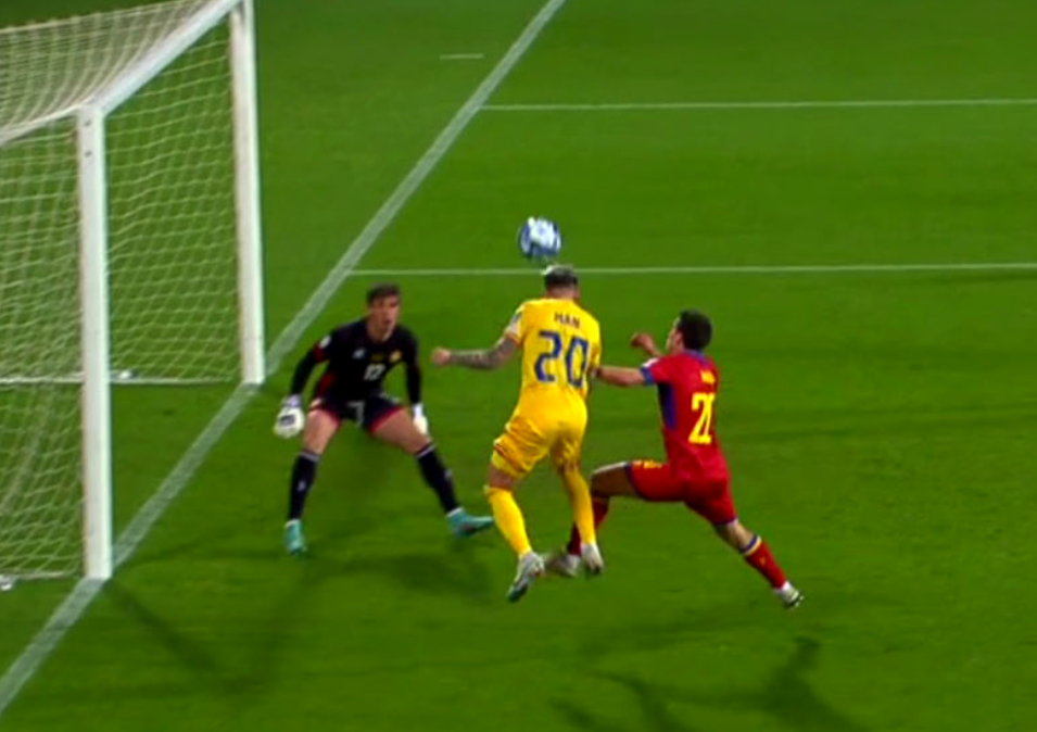 Dennis Man a înscris un gol superb în Andorra - România