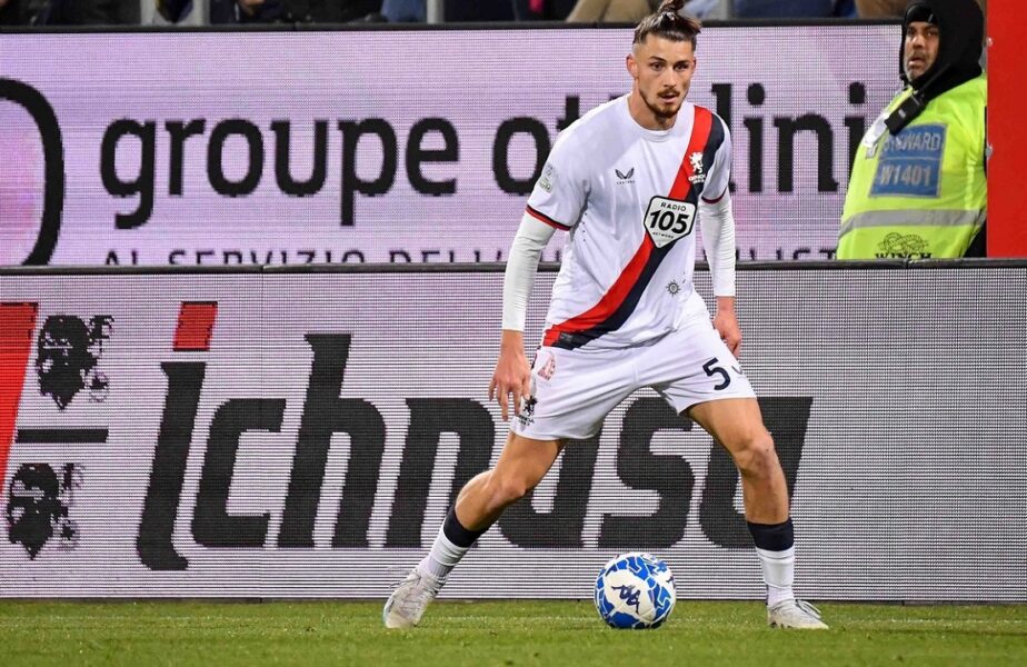 Radu Drăgușin, lăudat în presa din Italia după evoluțiile de la Genoa! Fundașul român, jucător esențial în cea mai bună apărare din Serie B