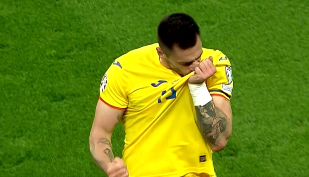 Andrei Burcă, primul gol în tricoul României