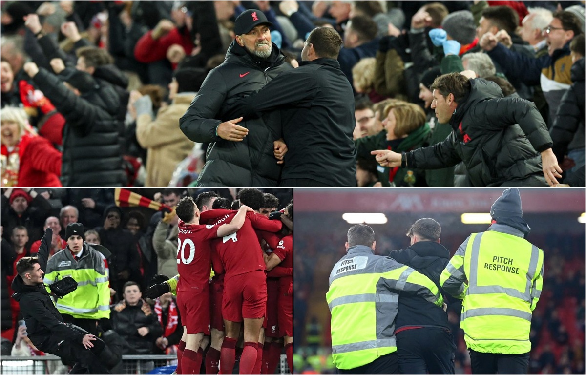 Un spectator a intrat pe teren și l-a călcat pe Andy Robertson, în Liverpool – Manchester United 7-0! Jurgen Klopp a „explodat de nervi