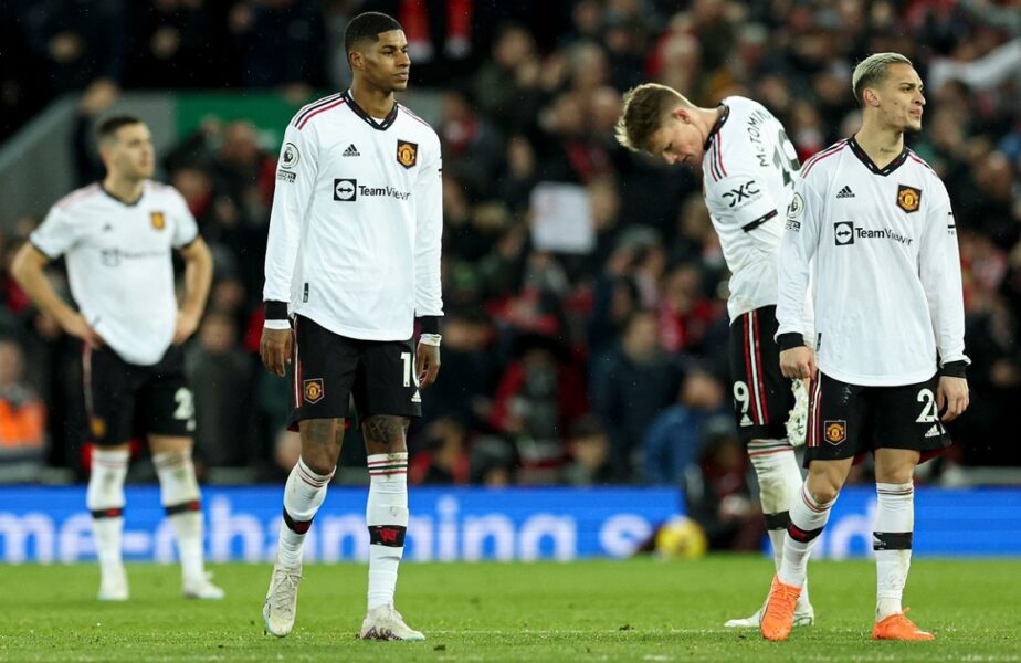 Nota 0 pentru două staruri de la Manchester United, după dezastrul cu Liverpool: „Fără speranță!” „Diavolii”, distruși după umilința istorică