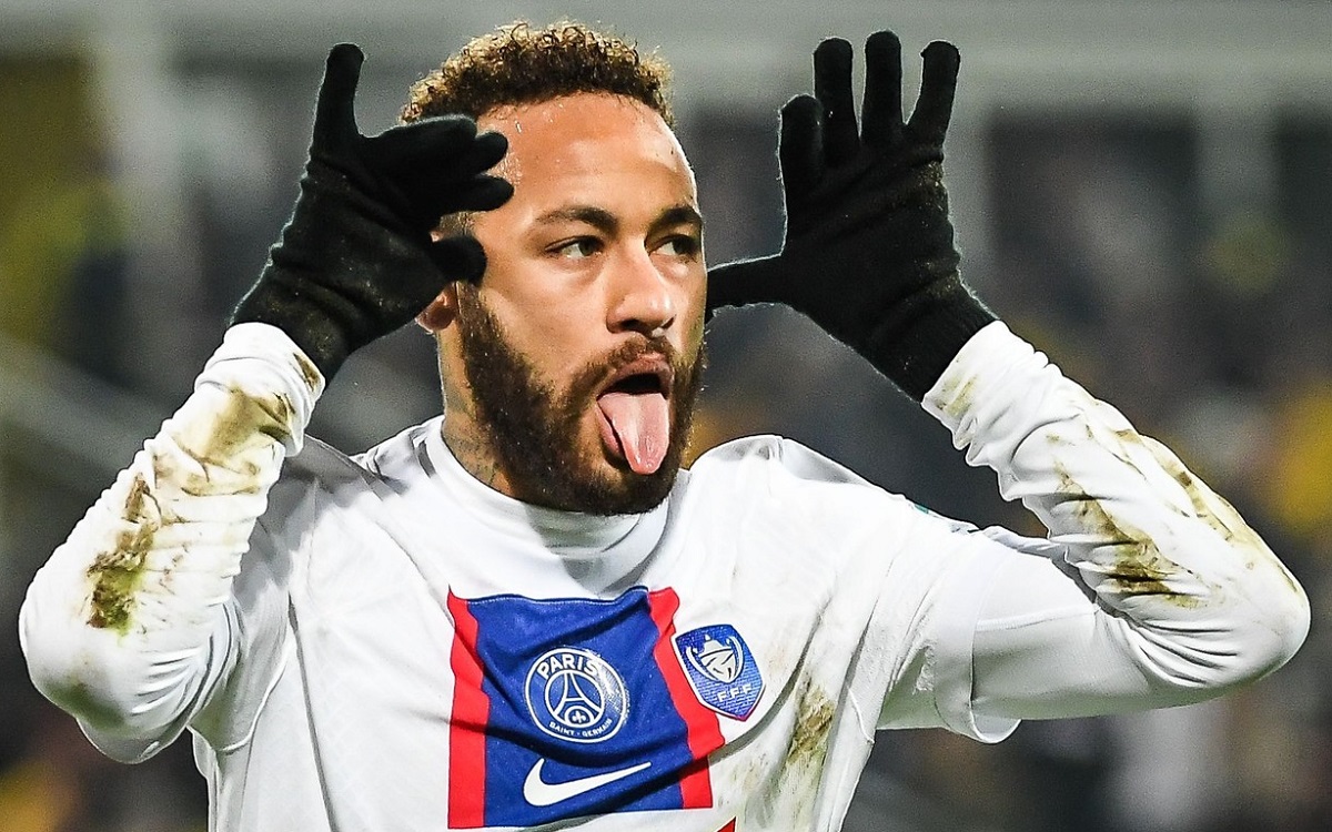 Neymar, în timpul unui meci pentru PSG