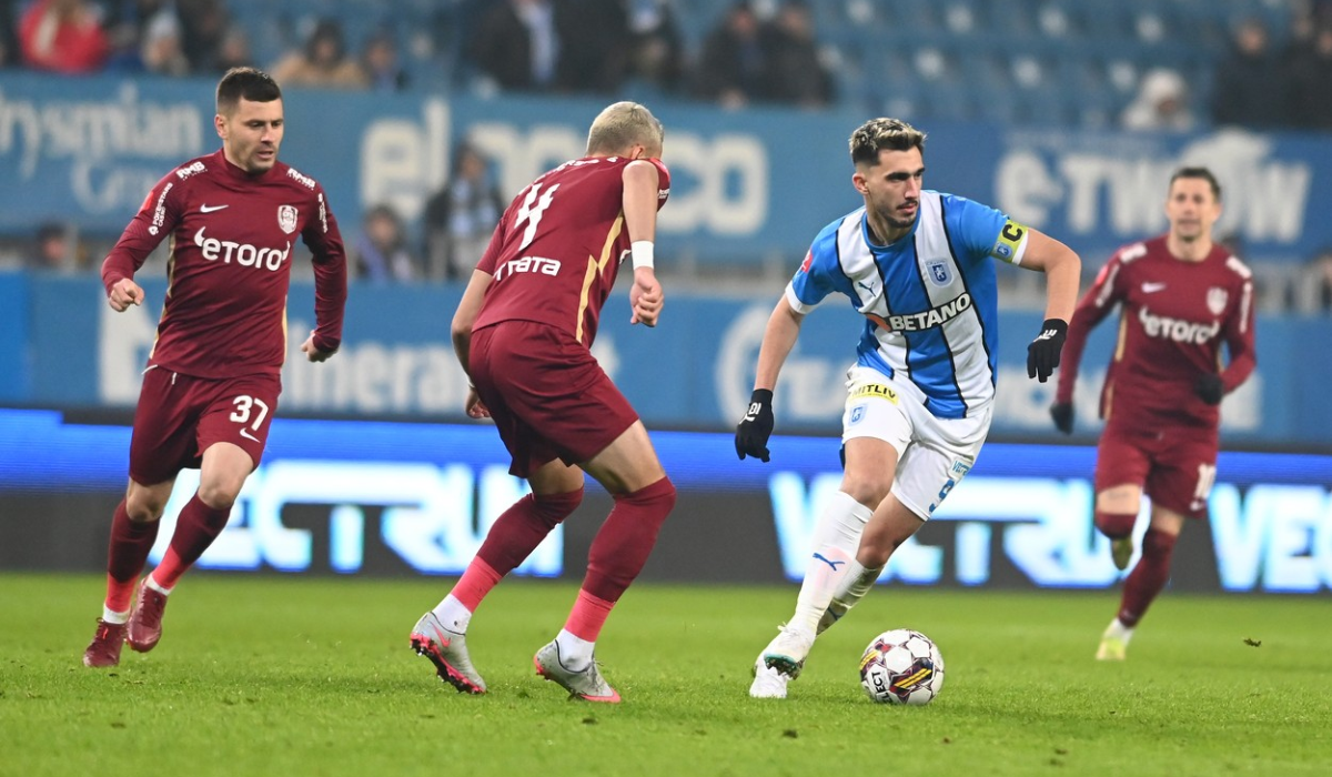 Universitatea Craiova – CFR Cluj 1-1! Koljic şi Cvek au marcat golurile remizei din Bănie! Dan Petrescu a ratat şansa de a-l egala pe Gică Hagi în clasament