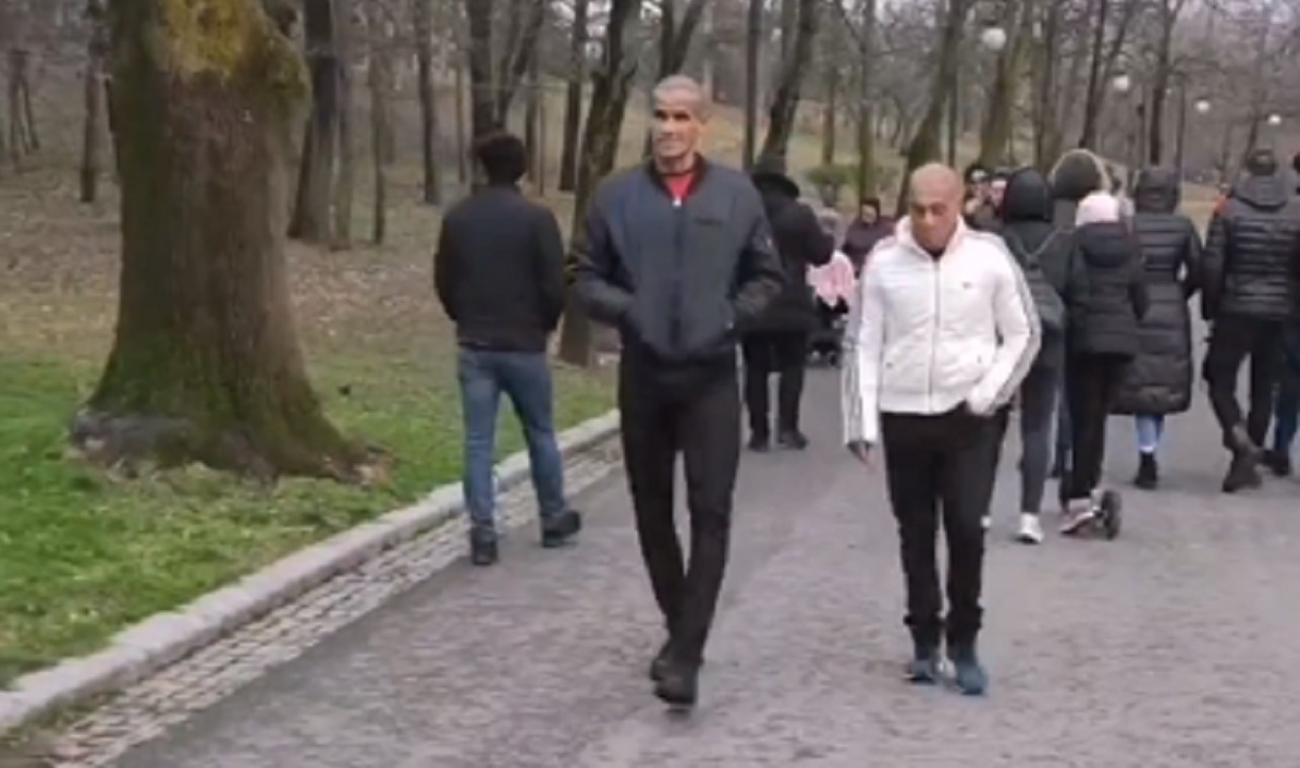 Rivaldo batjocorit într-un parc din Craiova