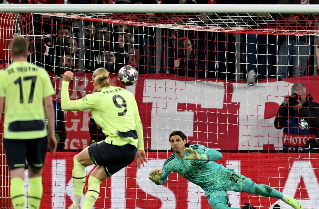 Erling Haaland a ratat un penalty în Bayern - City