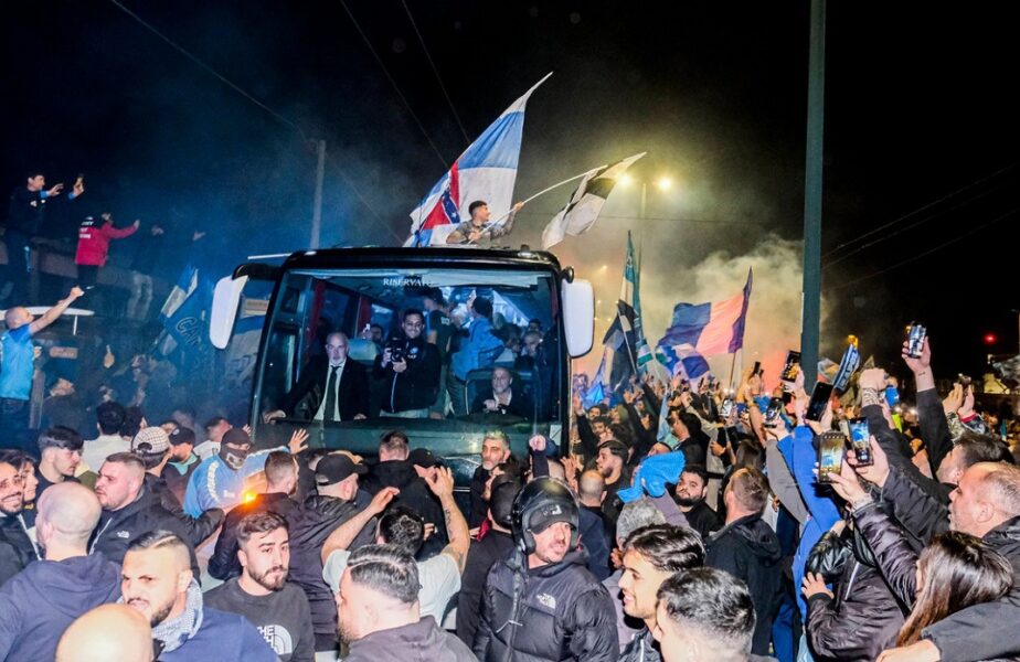 Fanii lui Napoli au umplut străzile, după victoria cu Juventus! Trupa lui Luciano Spalletti poate deveni campioană etapa viitoare