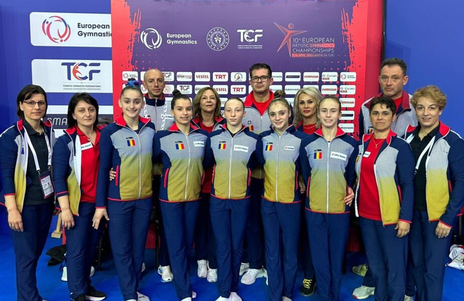 Echipa de gimnastică feminină a României s-a clasat pe locul 5 la Campionatul European din Antalya şi s-a calificat la Campionatul Mondial de la Antwerp