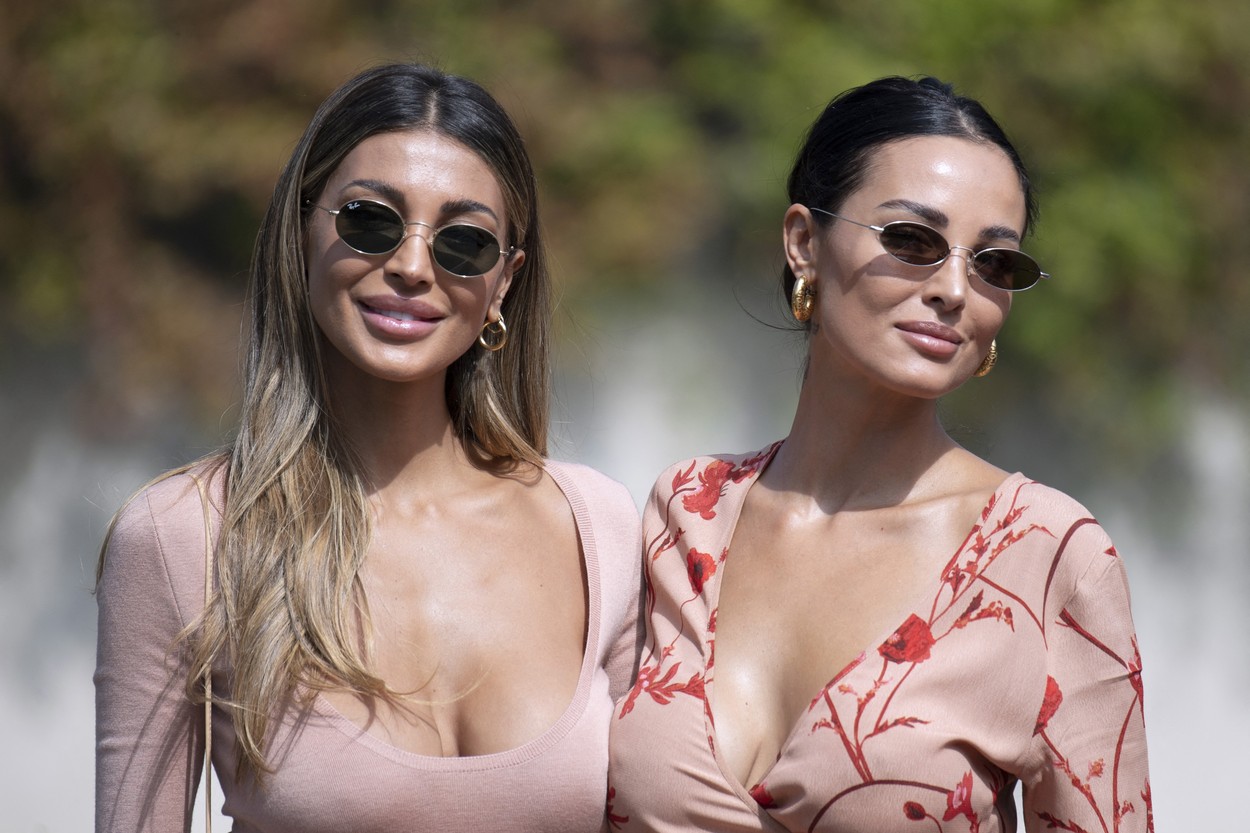 Cristina Buccino and Maria Teresa Buccino arriving at the Excelsior Hotel as part of the 78th Venice International Film Festival in Venice, Italy on September 04, 2021.,Image: 630399153, License: Rights-managed, Restrictions: , Model Release: no