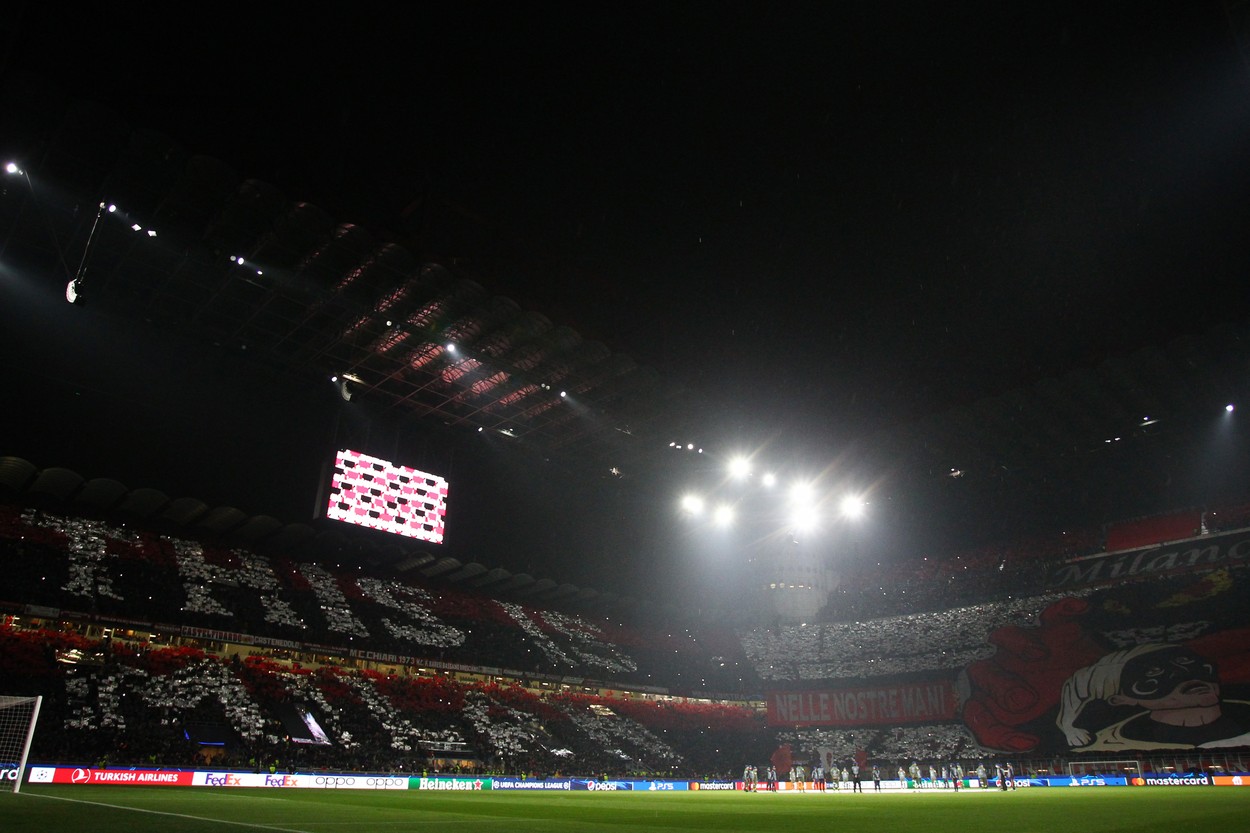 Coregrafia de la AC Milan - Napoli