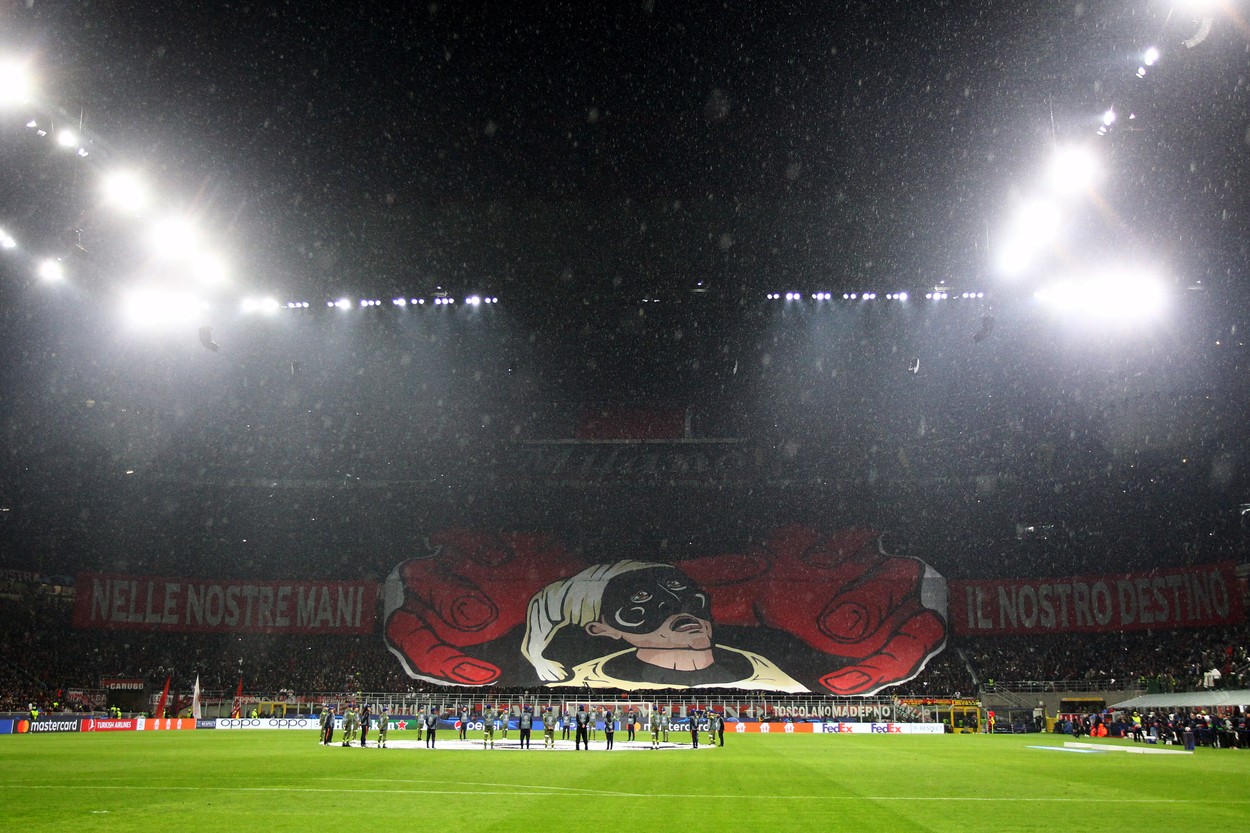 Coregrafia de la AC Milan - Napoli
