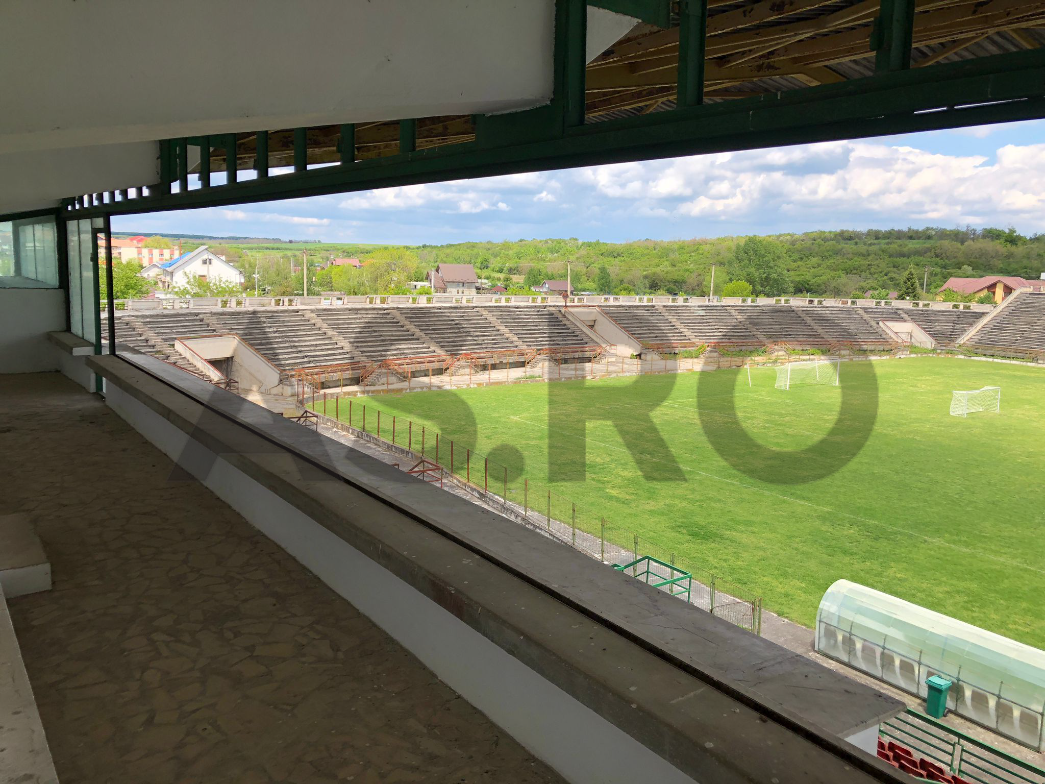 Stadionul din Scorniceşti e în paragină / Sursa foto: Antena Sport