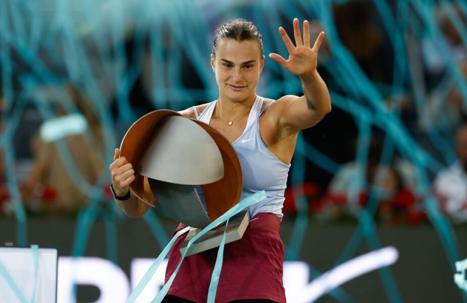 Aryna Sabalenka a câştigat turneul de la Madrid! Victorie uriașă cu Iga Swiatek