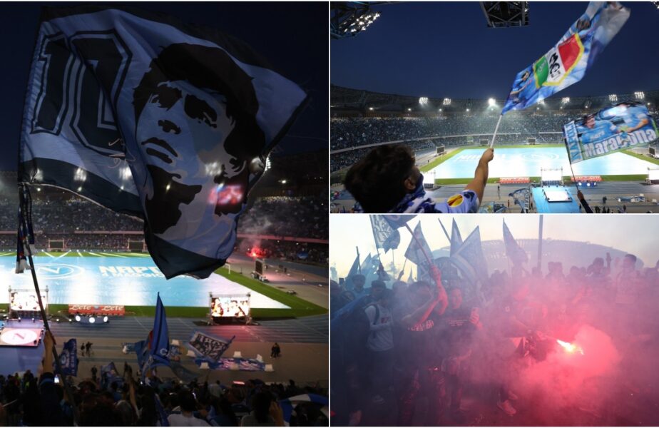 Sărbătoare la Napoli, după câştigarea titlului aşteptat de 33 de ani. Cum au trăit meciul cu Udinese cei 55.000 de fani prezenţi pe stadionul „Diego Armando Maradona”