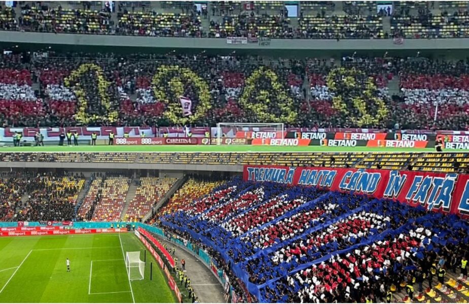 Atmosferă de senzaţie în tribunele Arenei Naţionale, la derby-ul Dinamo – CSA Steaua! Fanii au pregătit coregrafii spectaculoase