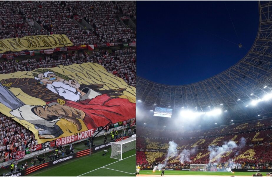Finala Europa League 2023 | Scenografii spectaculoase ale fanilor de la Sevilla şi AS Roma