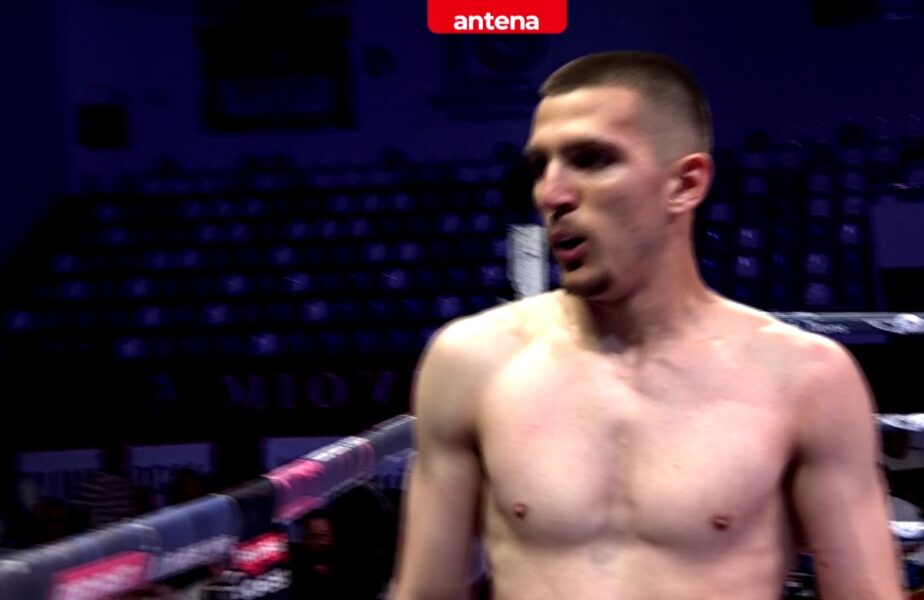 Claudiu Ienci l-a făcut KO pe George Mehedinţeanu în gala de box „Mondial în ţara mea”, în direct în AntenaPLAY