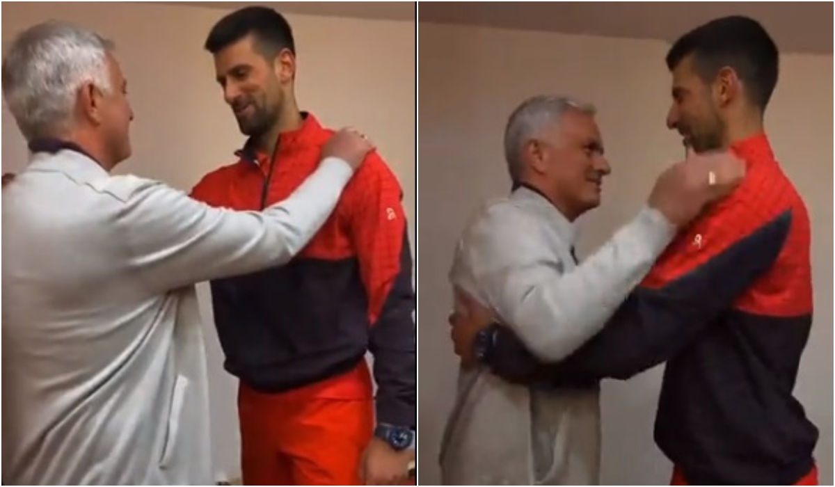 Novak Djokovic şi Jose Mourinho, dialog monumental la Roma