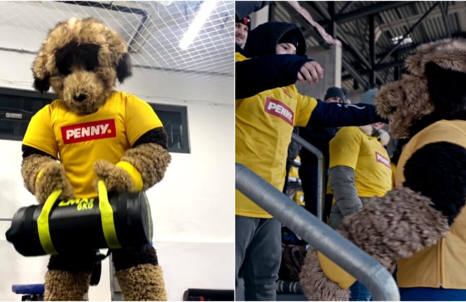 Mascota României, RONNY, e gata să le dea energie fanilor. Şi George Puşcaş speră să îi facă fericiţi