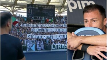 Ştefan Radu, în lacrimi la ultimul meci pentru Lazio, pe Olimpico