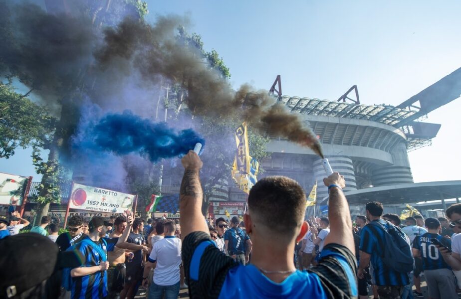Manchester City – Inter | Atmosferă superbă la Milano. Peste 50.000 de fani ai „nerazzurilor” urmăresc finala de pe San Siro