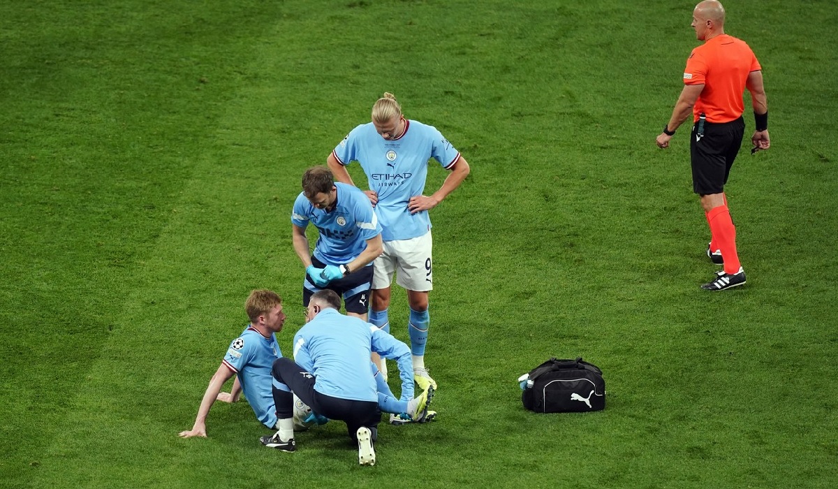 Manchester City - Inter | Kevin De Bruyne, urmărit de ghinion. Belgianul s-a accidentat din nou într-o finală de Liga Campionilor