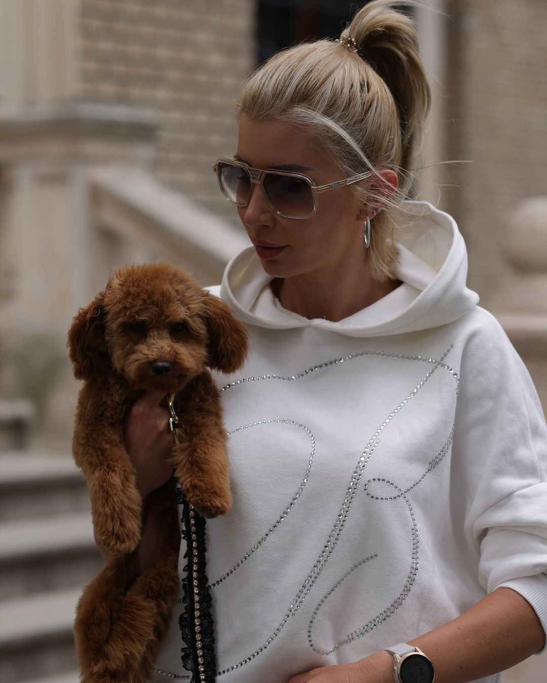 Ana Muntean a dus câinele familiei la salon / Instagram