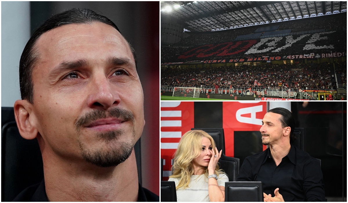 Zlatan Ibrahimovic s-a despărţit cu ochii în lacrimi de AC Milan