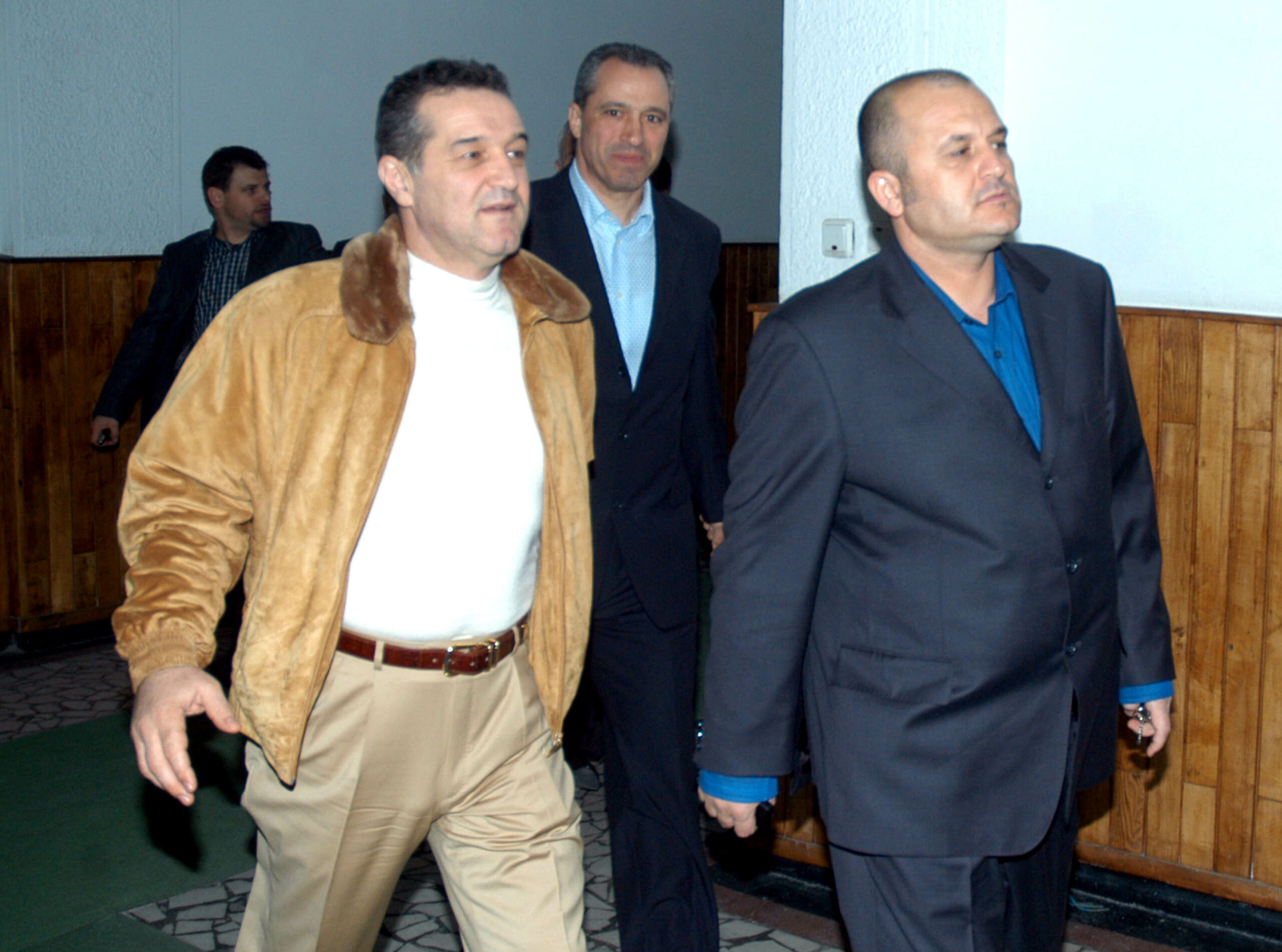 Gigi Becali,Adrian Mititelu (finantatori Steaua si Universitatea Craiova).