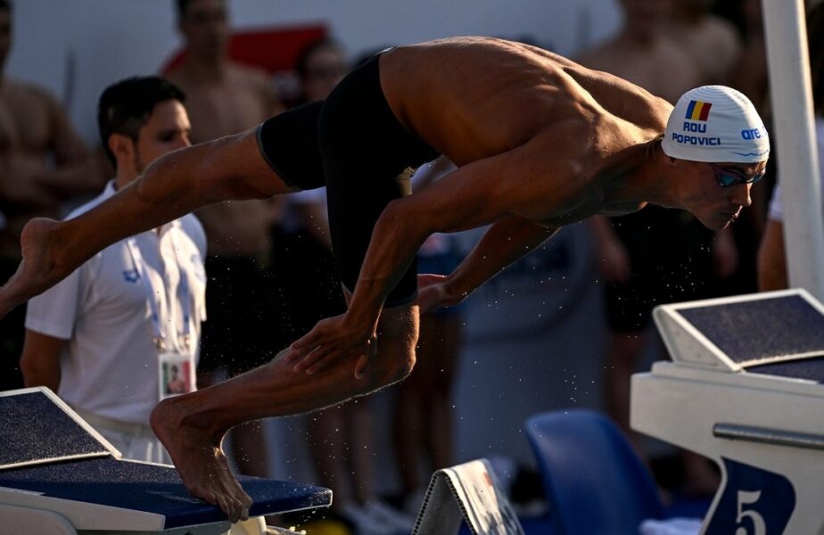 David Popovici a ratat dramatic o medalie în finala de 200 de metri liber la Campionatele Mondiale de Înot. A terminat pe locul 4