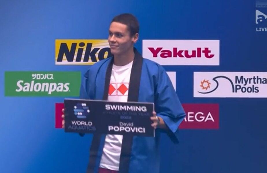 David Popovici, aplaudat la scenă deschisă la Fukuoka: „Unul dintre superstaruri”! Campionatele Mondiale sunt în AntenaPLAY