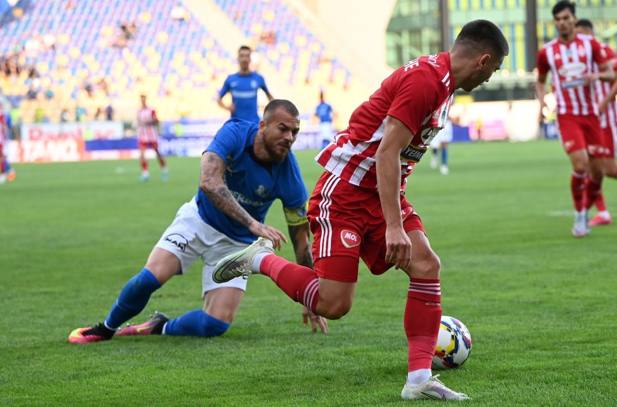 Ion Gheorghe, după ce a marcat singurul gol al meciului Farul - Sepsi 0-1