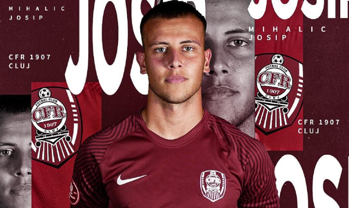 Un nou transfer efectuat de CFR Cluj! Josip Mihalic a semnat cu trupa din Gruia