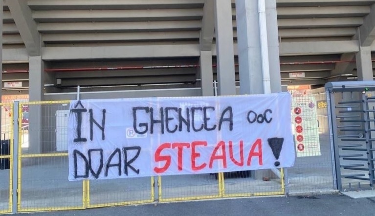 Ultraşii Stelei, mesaj clar în nouă oraşe din România şi unul din Bulgaria! „Doar Steaua în Ghencea!”