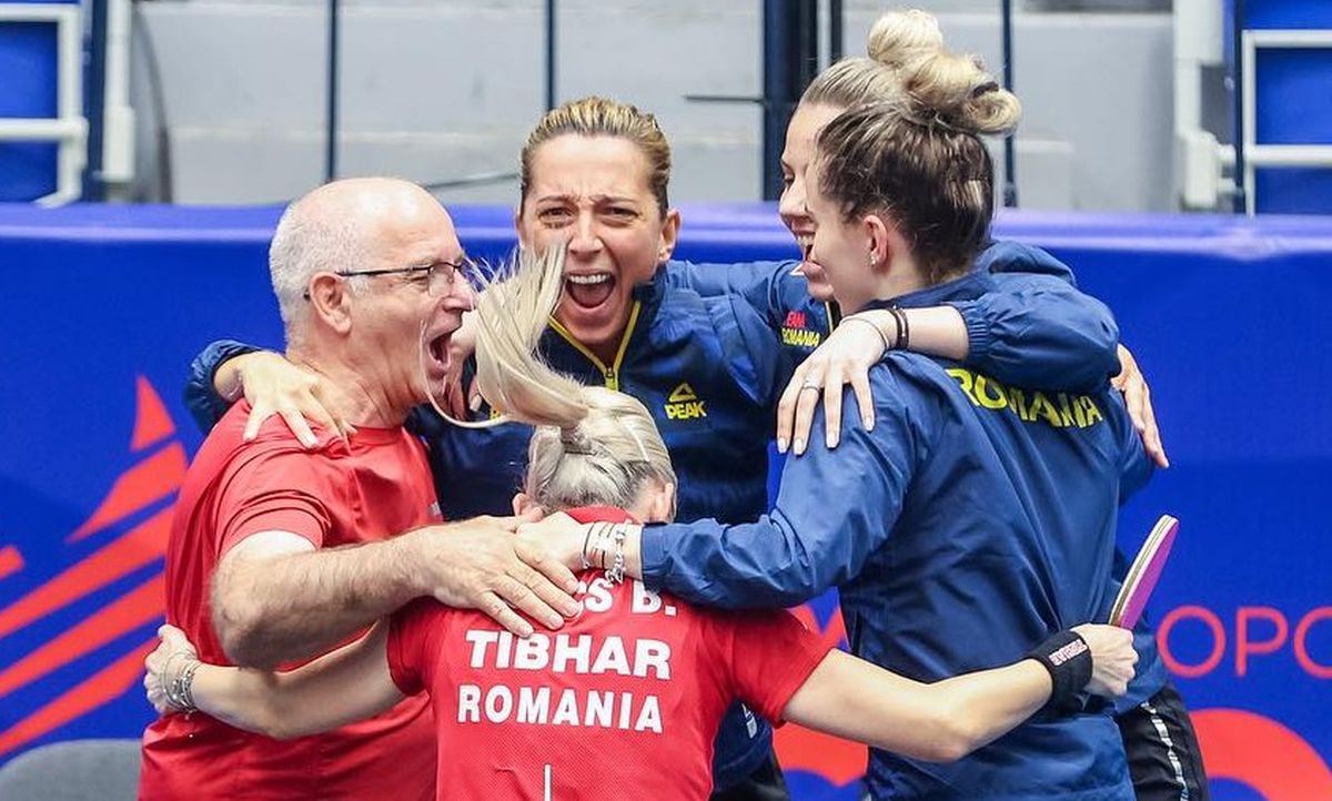 Echipa de tenis de masă a României, medalie de AUR la Jocurile Europene! Fetele noastre au învins Germania în finală