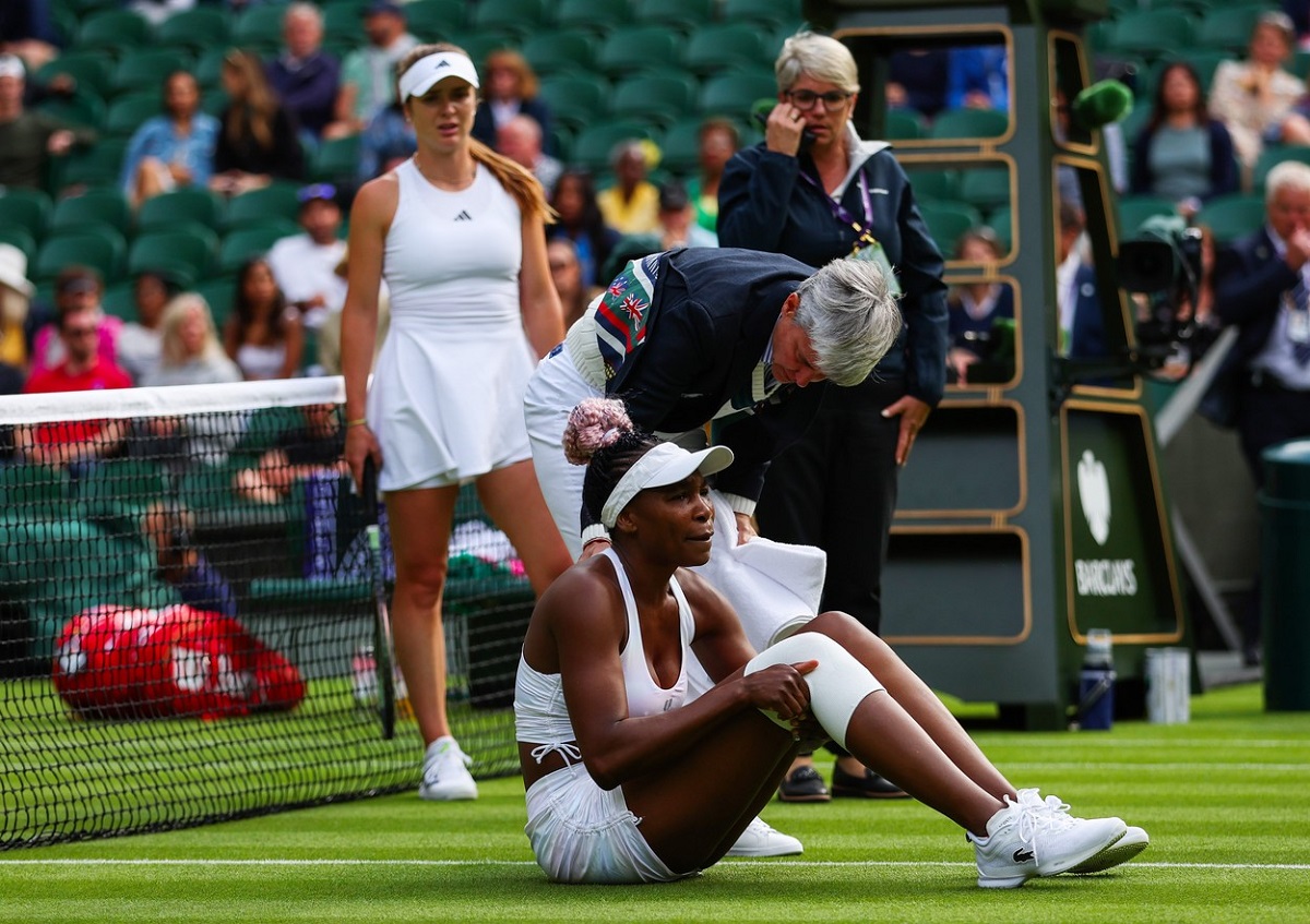 Venus Williams s-a prăbuşit pe teren şi a început să urle de durere